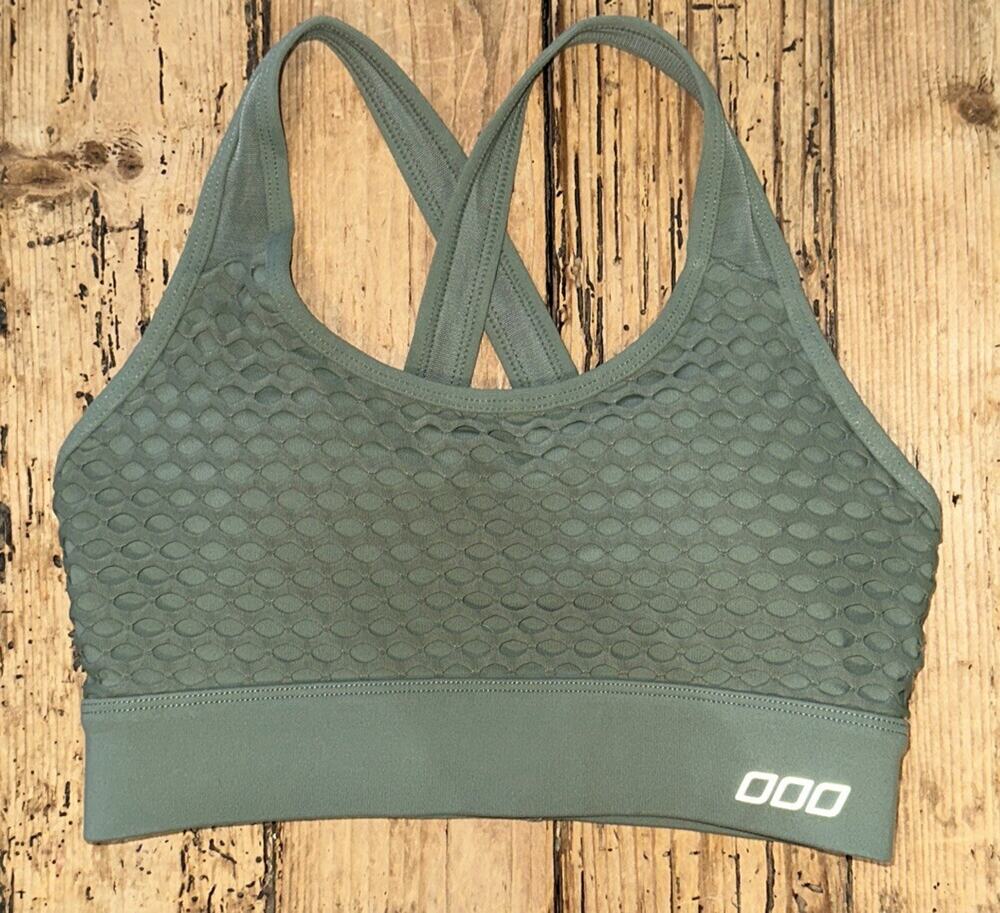 Lorna Janes Women’s Green Crossback Mesh Sports Bra Size S